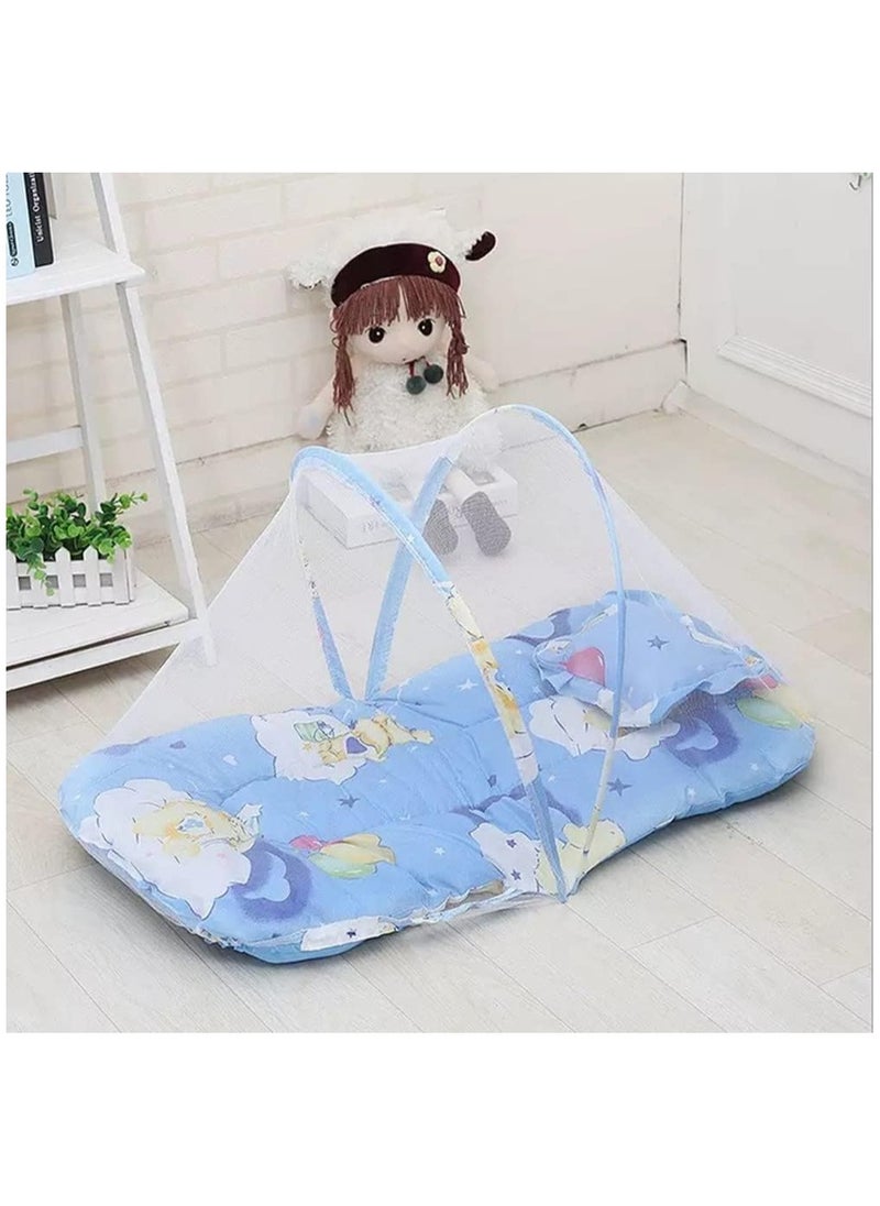 Generic - Infant Bed Canopy With Mosquito Net Blue - Image 1