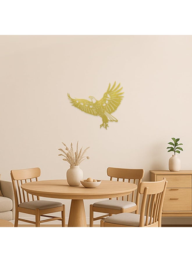 RIGID Golden Metal Eagle Wall Art - Image 1