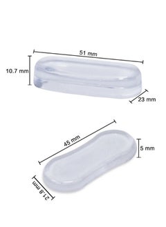 Generic 5pcs Toilet Cover Rubber Bumpers Universal Seal Strong Adhesive Toilet Bumpers Use for Home Transparent  - Image 3