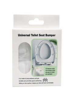 Generic 5pcs Toilet Cover Rubber Bumpers Universal Seal Strong Adhesive Toilet Bumpers Use for Home Transparent  - Image 4