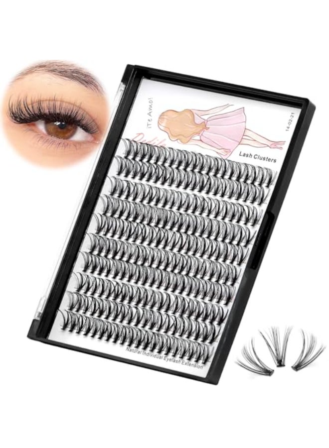 Dedila 822mm to Choose 20D40D60D80D100D Individual False Eyelashes Makeup Cluster Eyelashes Thickness 007mm D Curl Natural long Black Soft 3D Eye Lashes Extensions 20D19mm
