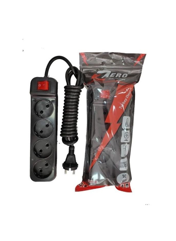 Zero - Zero Electricity joint 4 Port 3 meters Black - Image 1