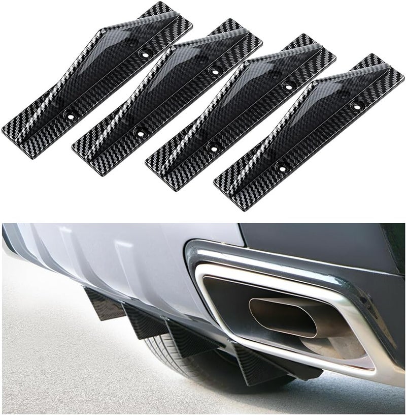 AICEL 4pcs Car Rear Bumper Lip Diffuser Spoiler - Image 1