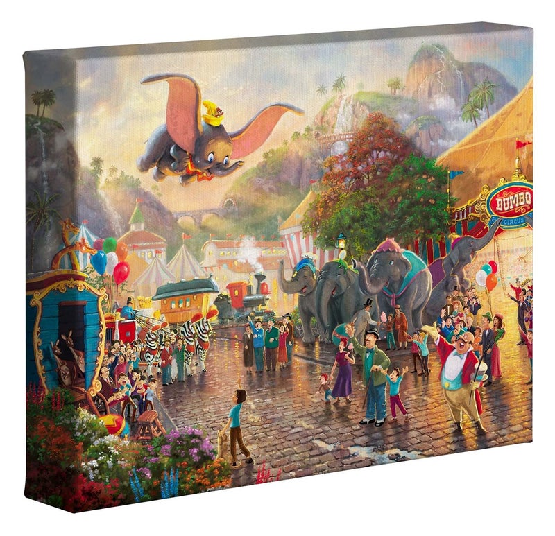 Thomas Kinkade Studios Dumbo 8 x 10 Gallery Wrapped Canvas - Image 1