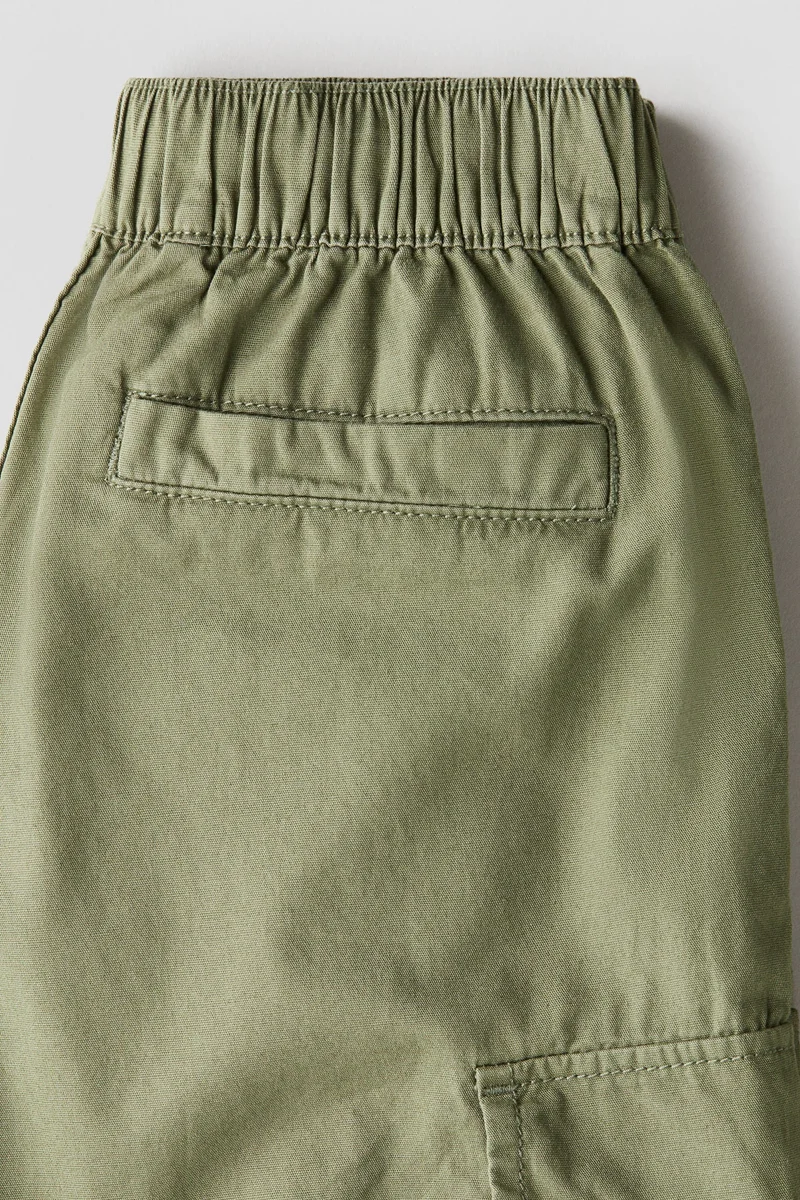 اتش اند ام Cotton canvas parachute trousers