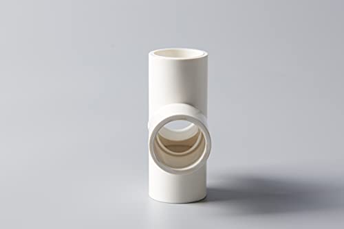 Rainbow Dream 1 Inch PVC Tee Pipe Fitting Adapter (Socket x Socket x Socket) - 10 Pack, White - Image 5