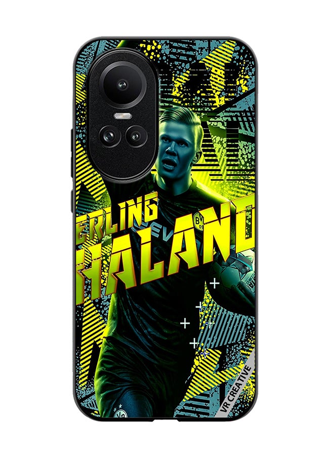 VR CREATIVE Protective Case Cover For Oppo Reno 10 Haaland Design Multicolour - Image 1