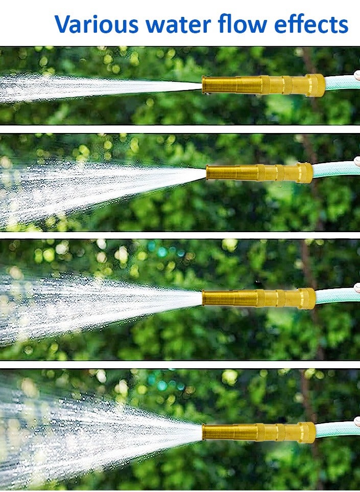 general Heavy-Duty Brass Adjustable Twist Hose Nozzle Gun 17cm for 3/4" Garden Hose Pipe - Image 5