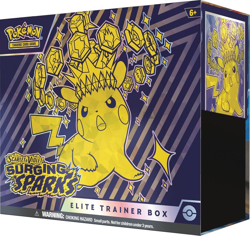 Pokemon Pokémon Scarlet & Violet SV08 Surging Sparks Elite Trainer Box Trading Card Game - Image 3
