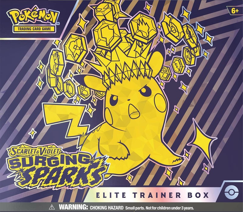 Pokemon Pokémon Scarlet & Violet SV08 Surging Sparks Elite Trainer Box Trading Card Game - Image 1