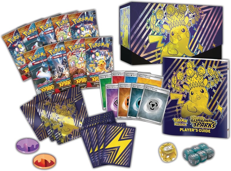 Pokemon Pokémon Scarlet & Violet SV08 Surging Sparks Elite Trainer Box Trading Card Game - Image 5
