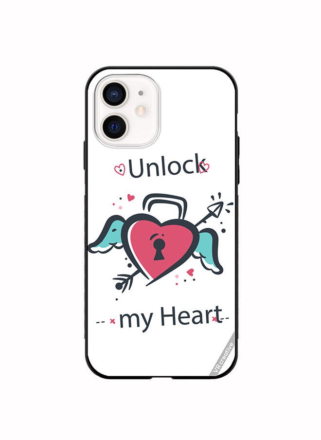VR CREATIVE - Protective Case Cover For Apple iPhone 11 Unlock My Heart Design Multicolour - Image 1
