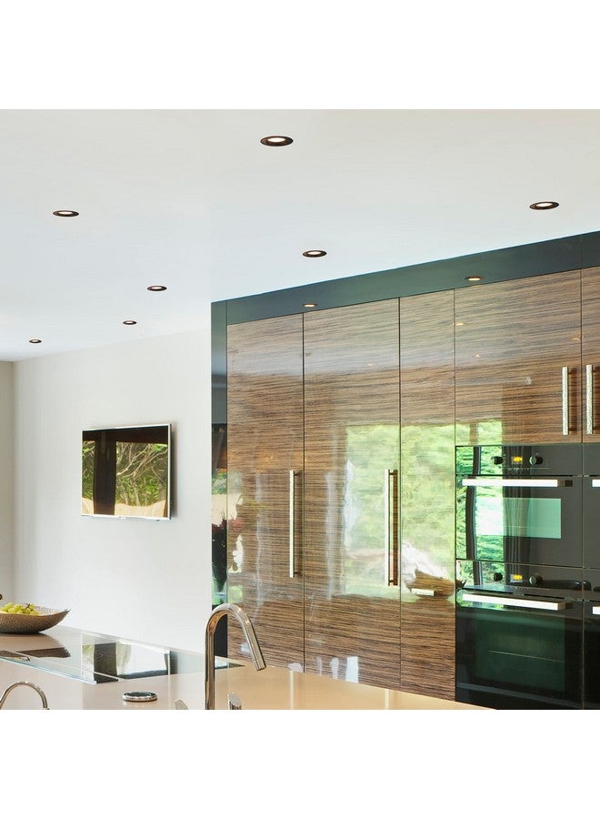 Maxxima 4 in. 5 CCT Retrofit Recessed LED Downlight, 800 Lumens, with E-26 Quick Connect, Color Selectable 2700K-5000K (2700K/3000K/3500K/4000K/5000K), Dimmable, Black Trim - Image 3