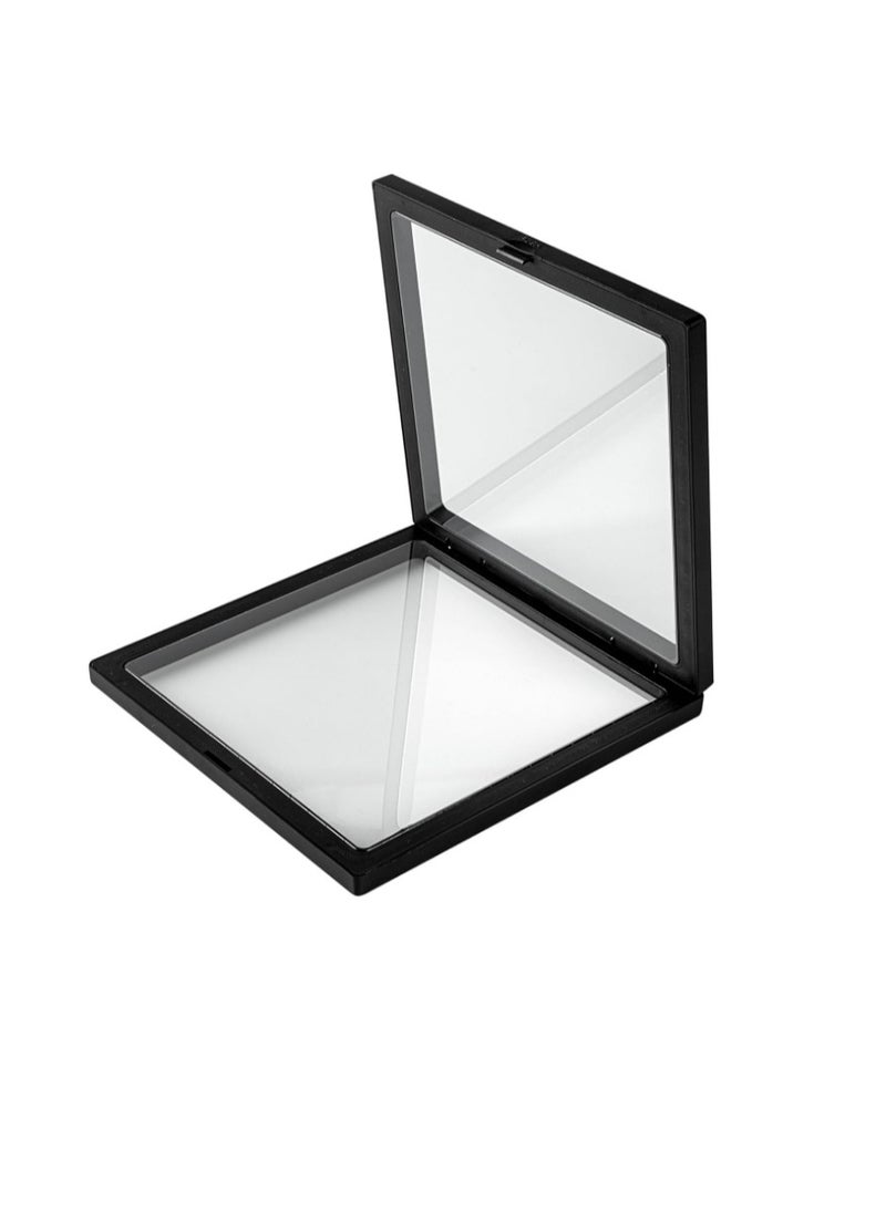 OASIS-TH - Set of 5 Pieces Transparent 3D Floating Frame   9X9X2CM  Floating  Display Cases - Stands Separately Display Stands Holder Frame For  Securing Keepsakes Coins Medallions  Antique Jewelry Gift - Image 1