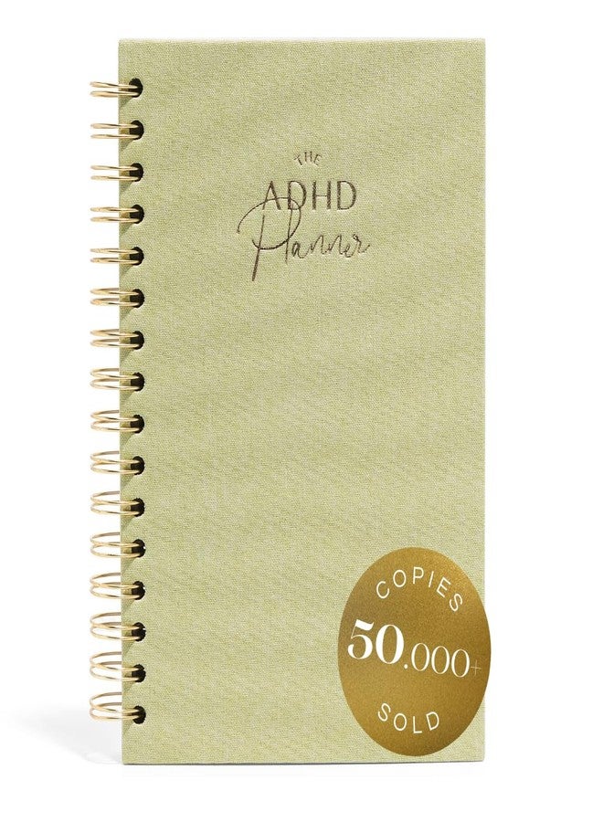 epic self The ADHD Planner - Undated Daily/Weekly Schedule Organizer Journal - Habit Tracker Record Emotions & Mood - Academic Goals - Structure & Focus for Adults (Spiral) (Green) - Image 1