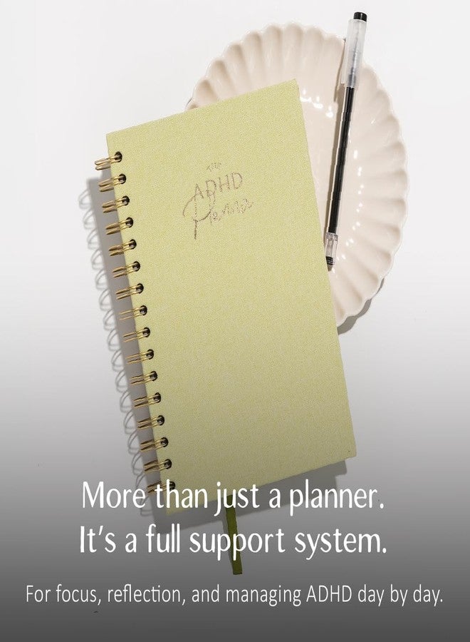 epic self The ADHD Planner - Undated Daily/Weekly Schedule Organizer Journal - Habit Tracker Record Emotions & Mood - Academic Goals - Structure & Focus for Adults (Spiral) (Green) - Image 3