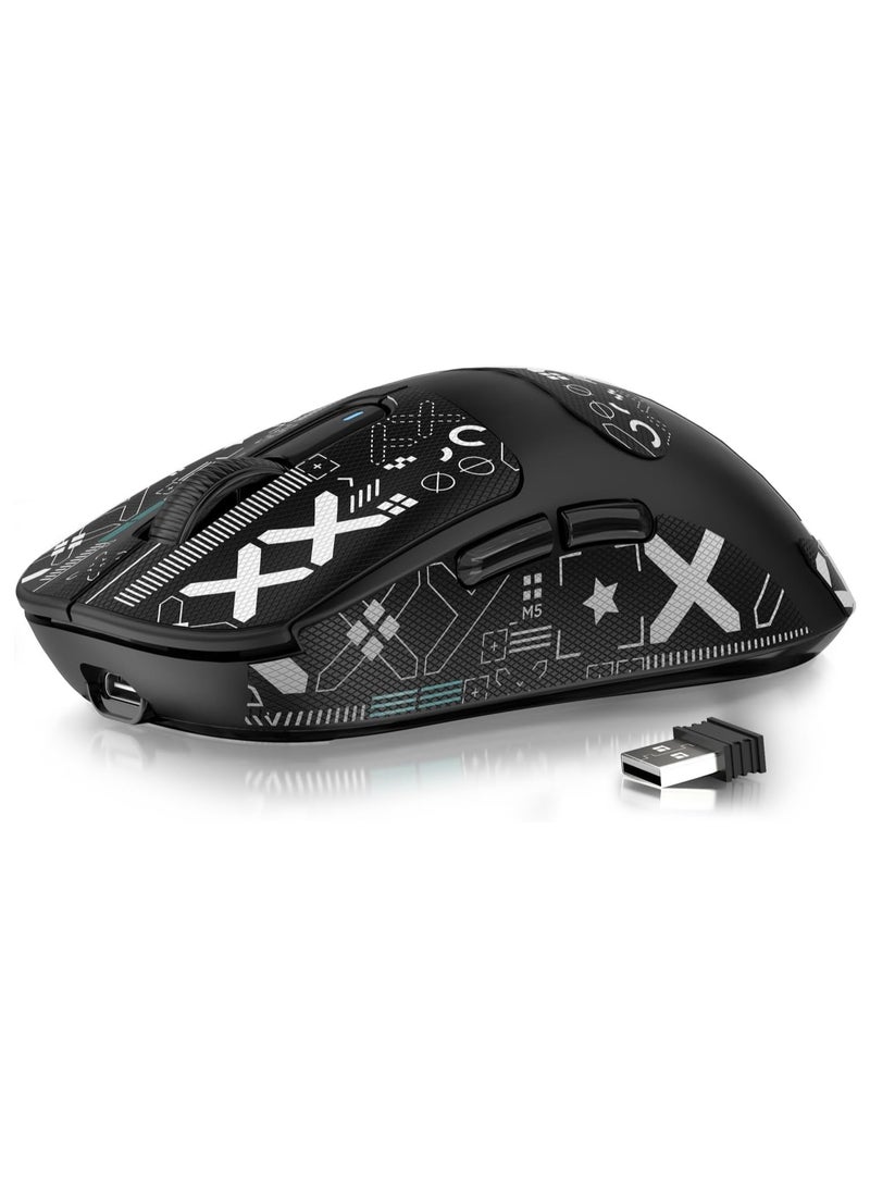 Attack Shark X3 Wireless Gaming Mouse, 49g Ergonomic Computer Mouse, Triple Modes PAW3395 26K DPI Optical Sensor, 200h Battery Life, Programmable Buttons, Gaming Accessories for PC/Laptop/Mac - Image 1