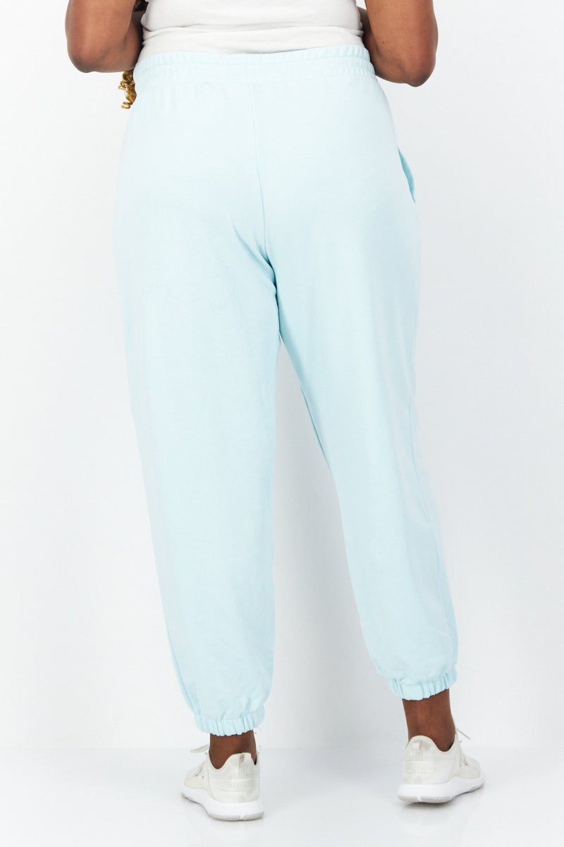 adidas Originals Women Plus Size Training Sweatpants, Mint Blue  - Image 2