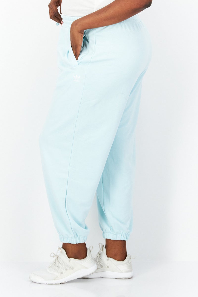 adidas Originals Women Plus Size Training Sweatpants, Mint Blue  - Image 4