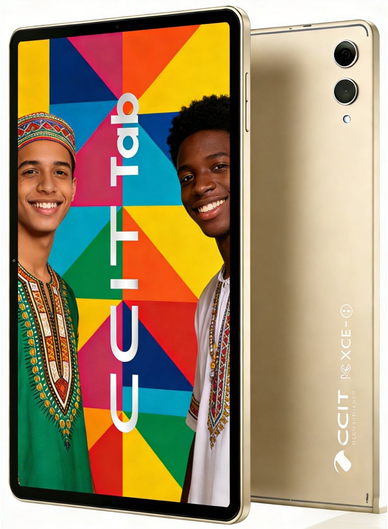 CCIT S9 Ultra Tablet 11-inch Android 15 with SIM Card & Stylus Pen 1TB ROM 16GB RAM 4G LTE Tablet with Keyboard, Bluetooth Headset & Case - Golden - Image 1