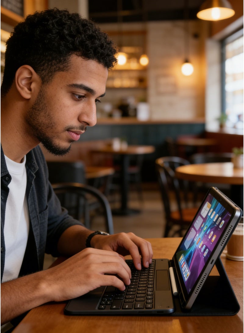 CCIT S9 Ultra Tablet 11-inch Android 15 with SIM Card & Stylus Pen 1TB ROM 16GB RAM 4G LTE Tablet with Keyboard, Bluetooth Headset & Case - Golden - Image 5