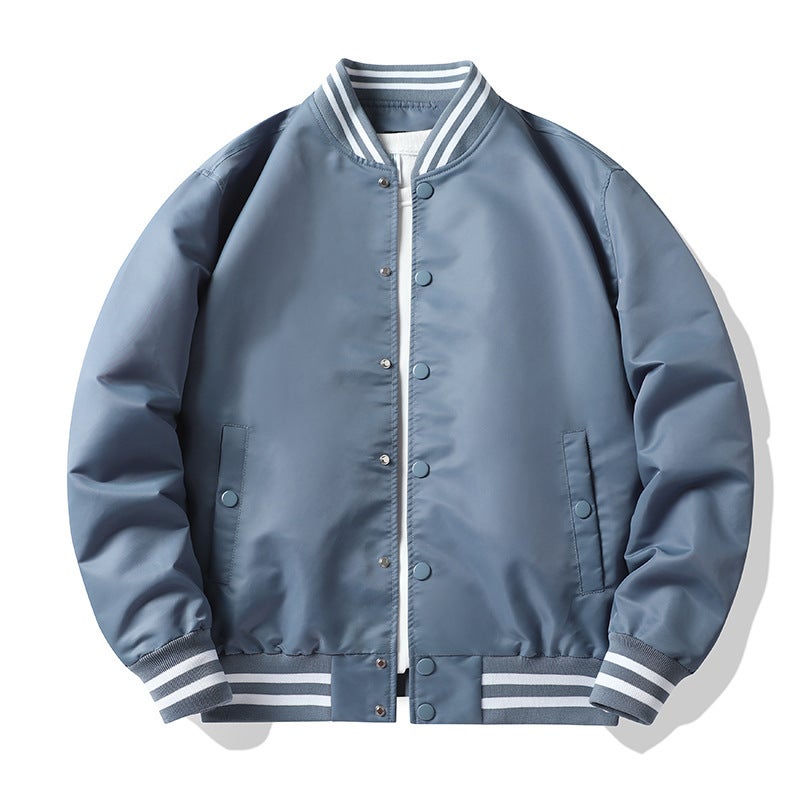 Men'S Baseball Jacket With Color Inserts, American-Style Pilot Jacket For , Couple'S Jacket, Trendy Workwear Jacket On Instagram - Image 2
