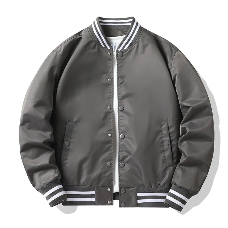 Men'S Baseball Jacket With Color Inserts, American-Style Pilot Jacket For , Couple'S Jacket, Trendy Workwear Jacket On Instagram - Image 5