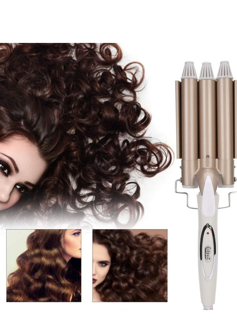 3-barrel Hair Curler Hair Curling Stick Curling Iron Wand Hairdressing Perm Styling Tool - Image 2