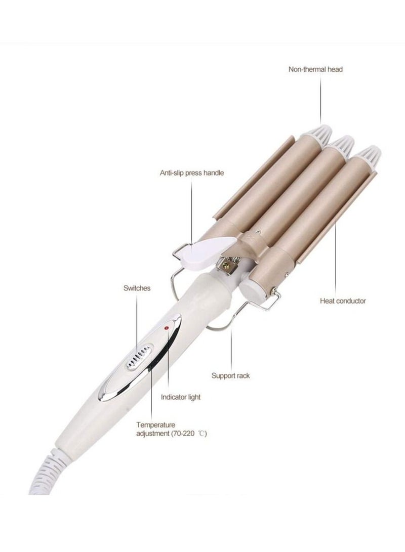 3-barrel Hair Curler Hair Curling Stick Curling Iron Wand Hairdressing Perm Styling Tool - Image 4