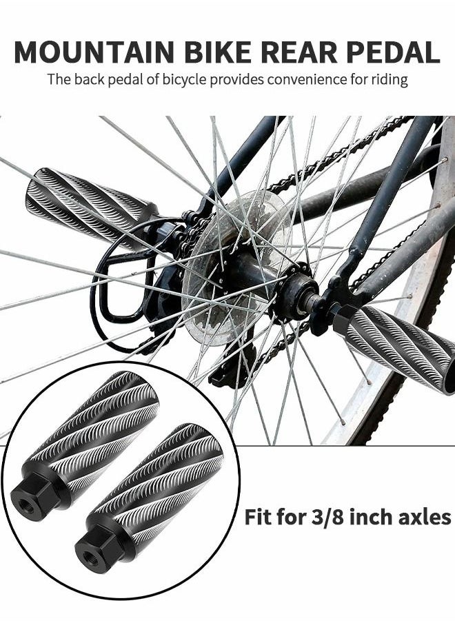 GROIC 1 Pairs Bike Pedals Axle Foot Rest Pegs Anti-Slip Rear Feet Pedals for BMX Mountain Bike Bicycle Cycling,Aluminum Alloy Bicycle Rear Pedals,Bicycle Accessories  - Image 3