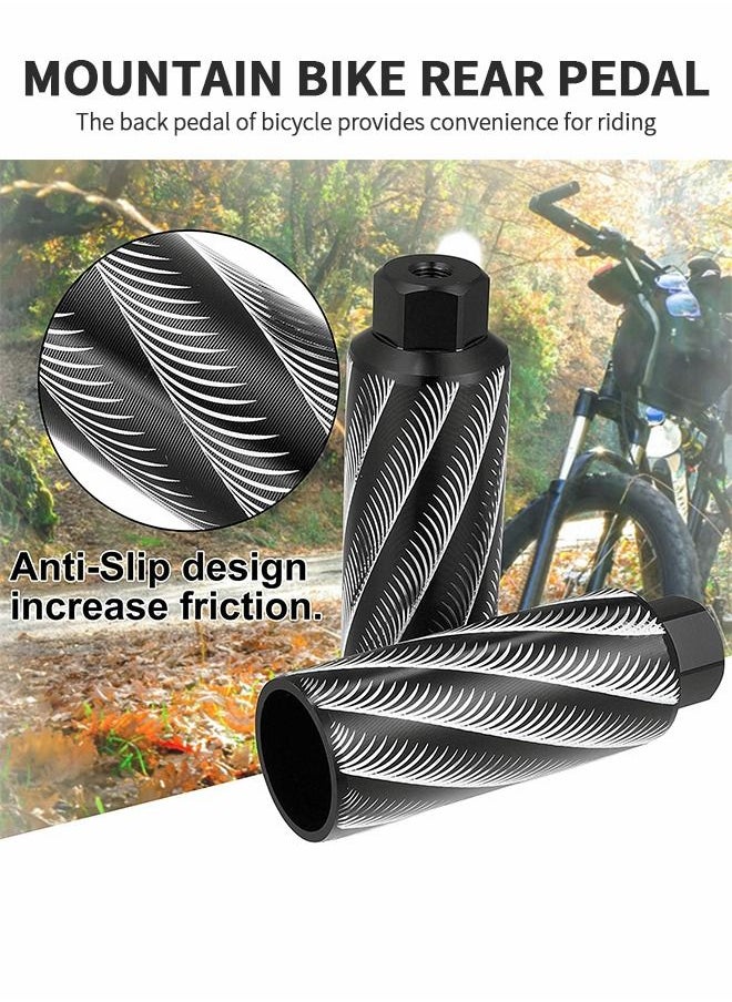 GROIC 1 Pairs Bike Pedals Axle Foot Rest Pegs Anti-Slip Rear Feet Pedals for BMX Mountain Bike Bicycle Cycling,Aluminum Alloy Bicycle Rear Pedals,Bicycle Accessories  - Image 5