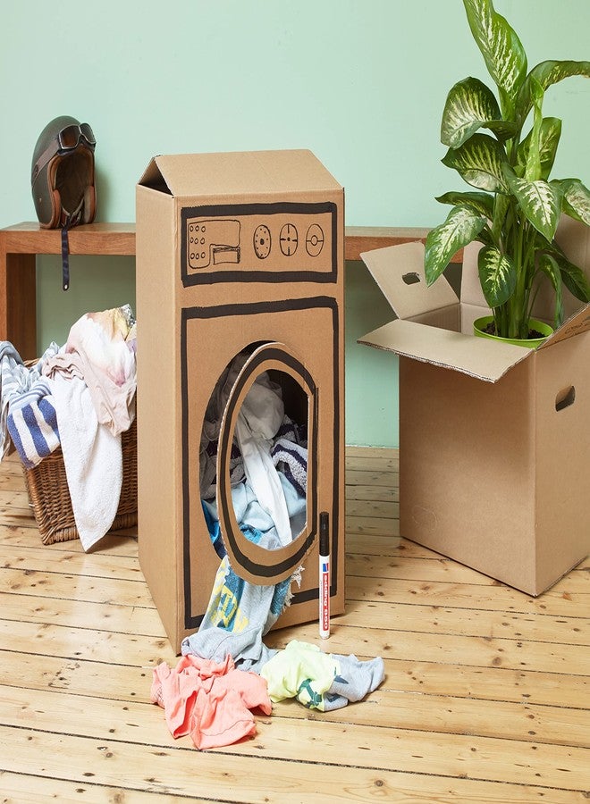 edding 850 permanent marker - green - 1 pen - chisel nib 5-15 mm - for bold markings -waterproof, quick-drying, smear-proof pens - for cardboard, plastic, glass, wood, metal and fabric - Image 2