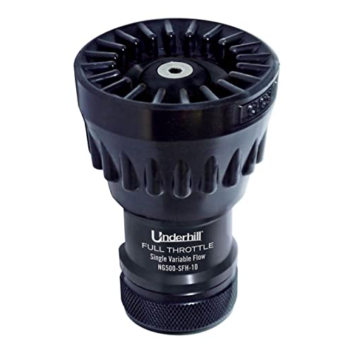 Underhill Magnum UltraMax Full Throttle High Flow Garden Water Hose Nozzle Sprayer 39100 GPM 80 PSI 1Inch FHT Jet Soak Fan NG500SFSH10 - Image 1