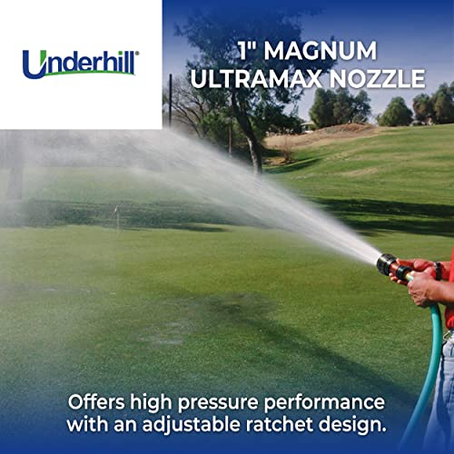 Underhill Magnum UltraMax Full Throttle High Flow Garden Water Hose Nozzle Sprayer 39100 GPM 80 PSI 1Inch FHT Jet Soak Fan NG500SFSH10 - Image 3
