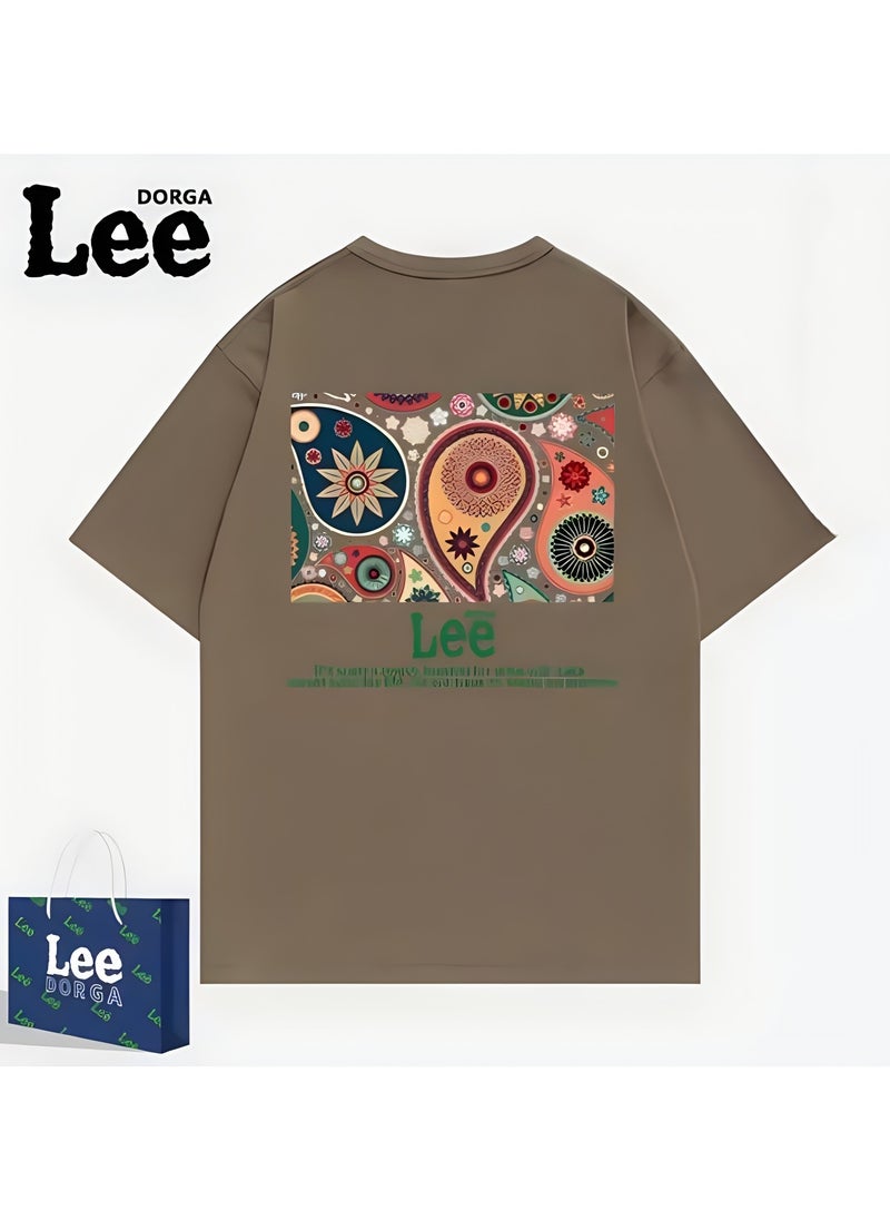 LEE New Fashionable Casual LEE Co Branded T-shirt 