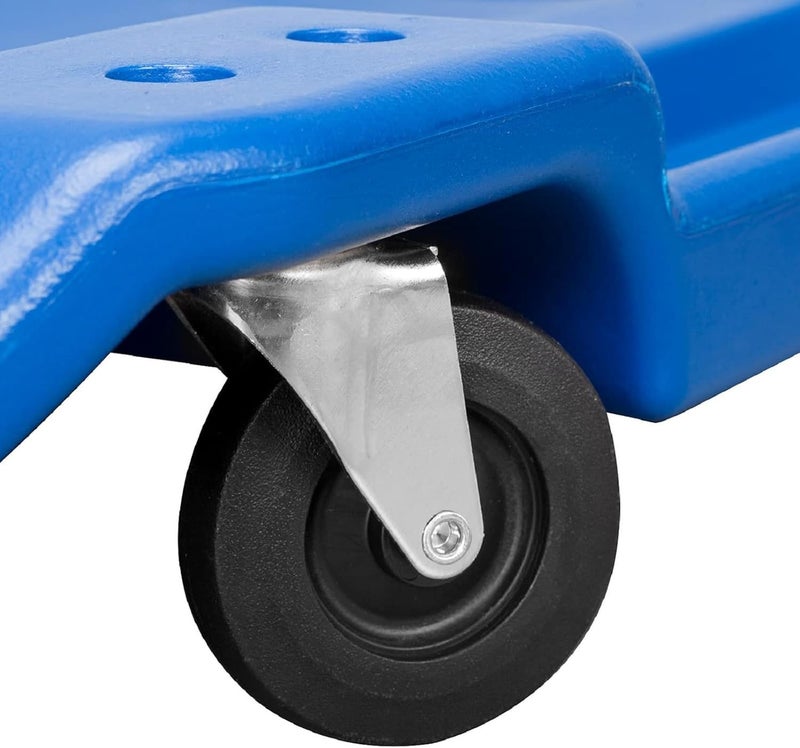 BIG RED ATRP6240UR Blow Molded Plastic Rolling Garage/Shop Creeper - 40" Mechanic Cart with Padded Headrest and 6 Casters, Blue - Image 5