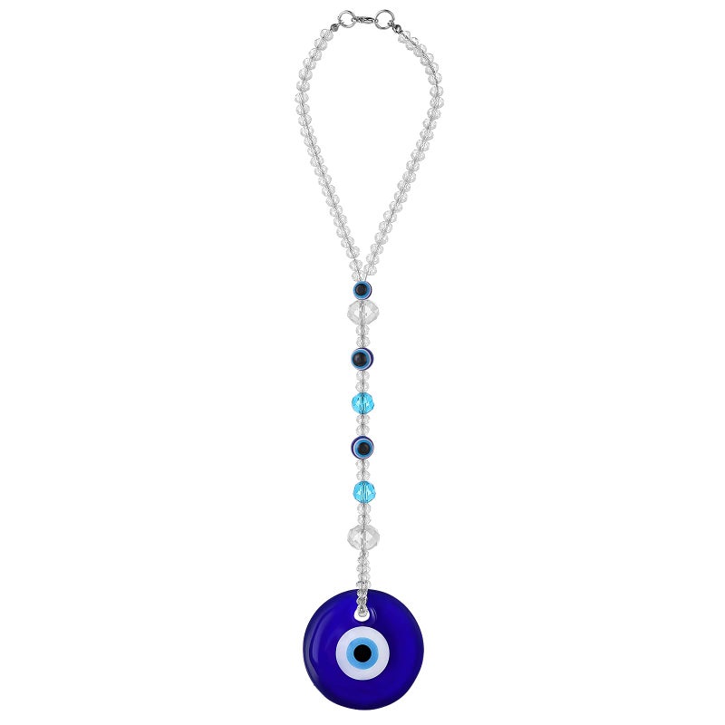Cobee Evil Eye Car Hanging Ornament Blue Charm for Rear View Mirror Beaded Decor Pendant Amulet for Protection Blessing Classic