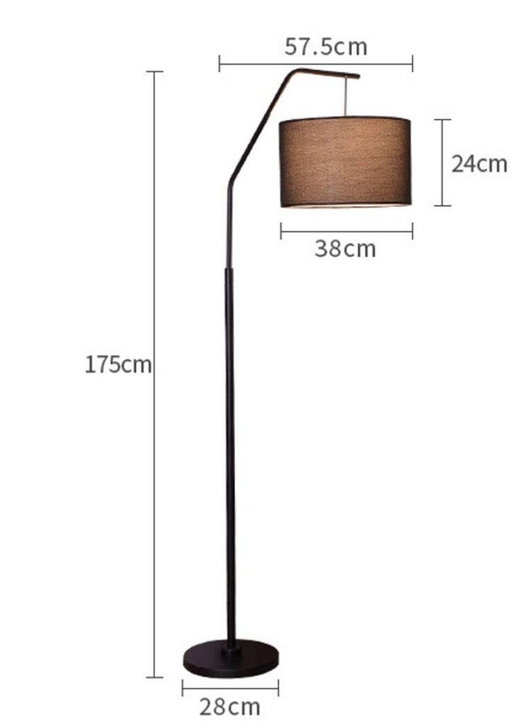 joyzzz مصباح أرضي LED قابل للسحب بعمود حديدي، ضوء قراءة LED لحماية العين للغرفة المعيشة، غرفة النوم، جانب السرير، المكتب، الدراسة  - Image 4