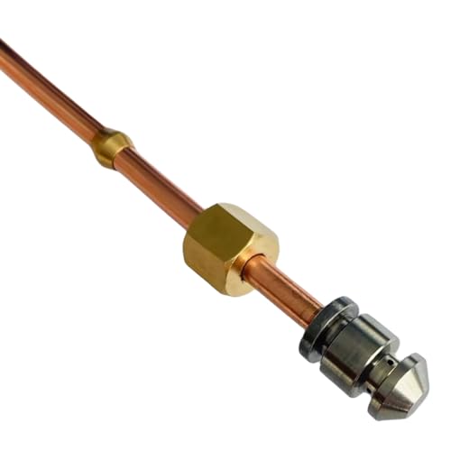 MCAMPAS Pilot Tube 3/16" OD X 20" Copper Pipe Bendable Range Oven Burner With 2065643 Valve - Image 2
