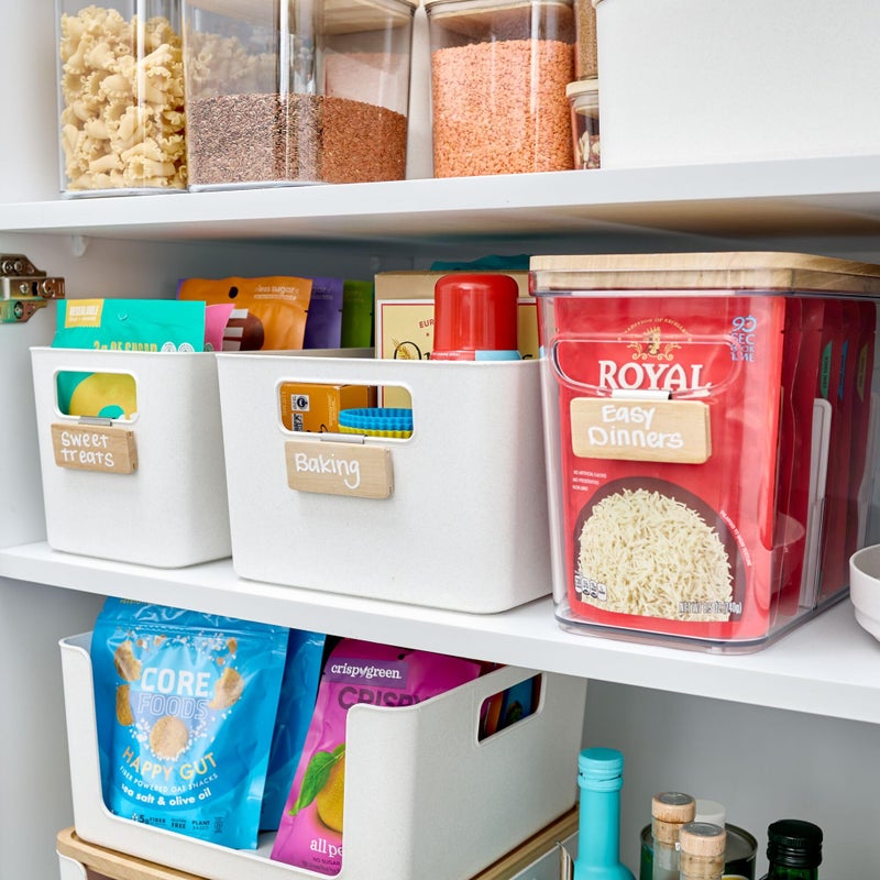 iDesign Wood Clip-On Labels for Storage Bins, Set of 3, The Rosanna Pansino Collection â€“ 3.25â€ L x 2.5â€ W x 2.5â€ H, Natural - Image 4