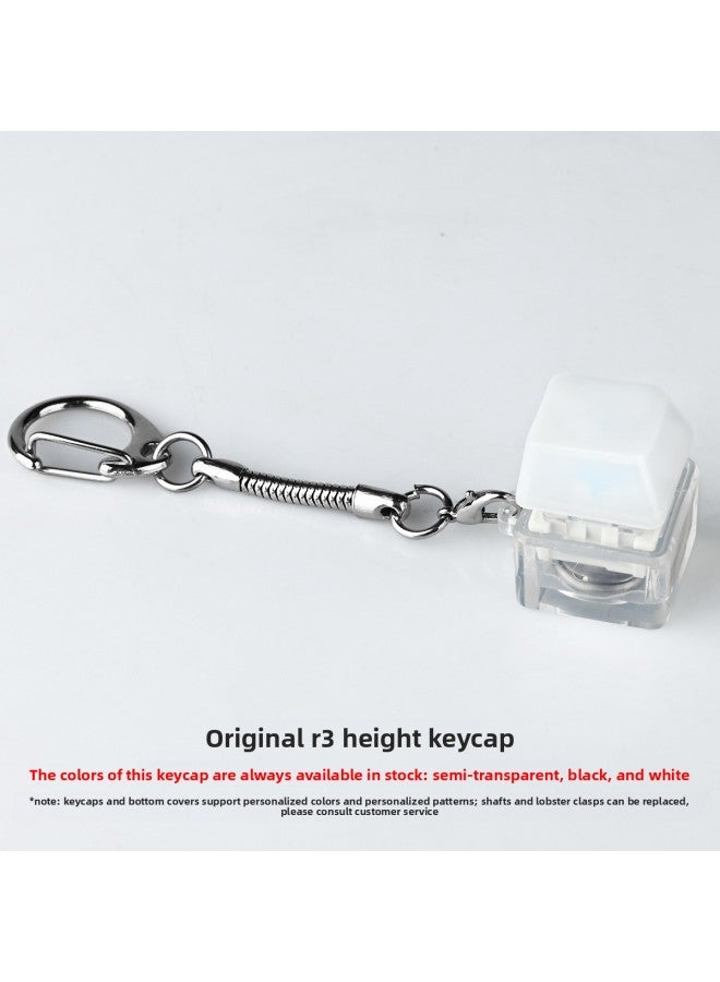 Single Shaft Tester With Light Keychain Decompression Transparent Base Luminous Shaft Tester Mechanical Keyboard Shaft Body Experience Device 