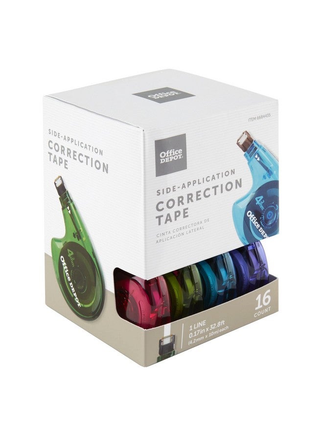 Office Depot ® Brand Side-Application Correction Tape, 1 Line X 392", Pack Of 16 Cartridges - Image 2