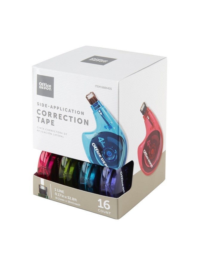 Office Depot ® Brand Side-Application Correction Tape, 1 Line X 392", Pack Of 16 Cartridges - Image 3