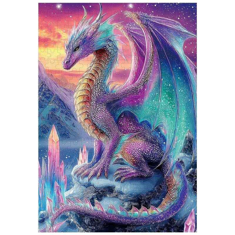 Ulord Great Jigsaw Puzzles for Adults 300 Pieces Crystal Dragon Puzzles for Adults Toys Gift Family Decoration Kids Puzzle - Image 3