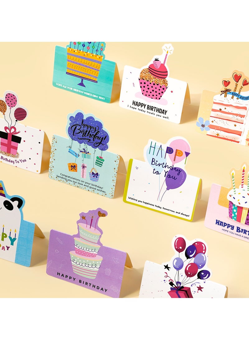 10Pcs Birthday Card 3D Birthday Card Handwritten Blessing Message Birthday Card - Image 2