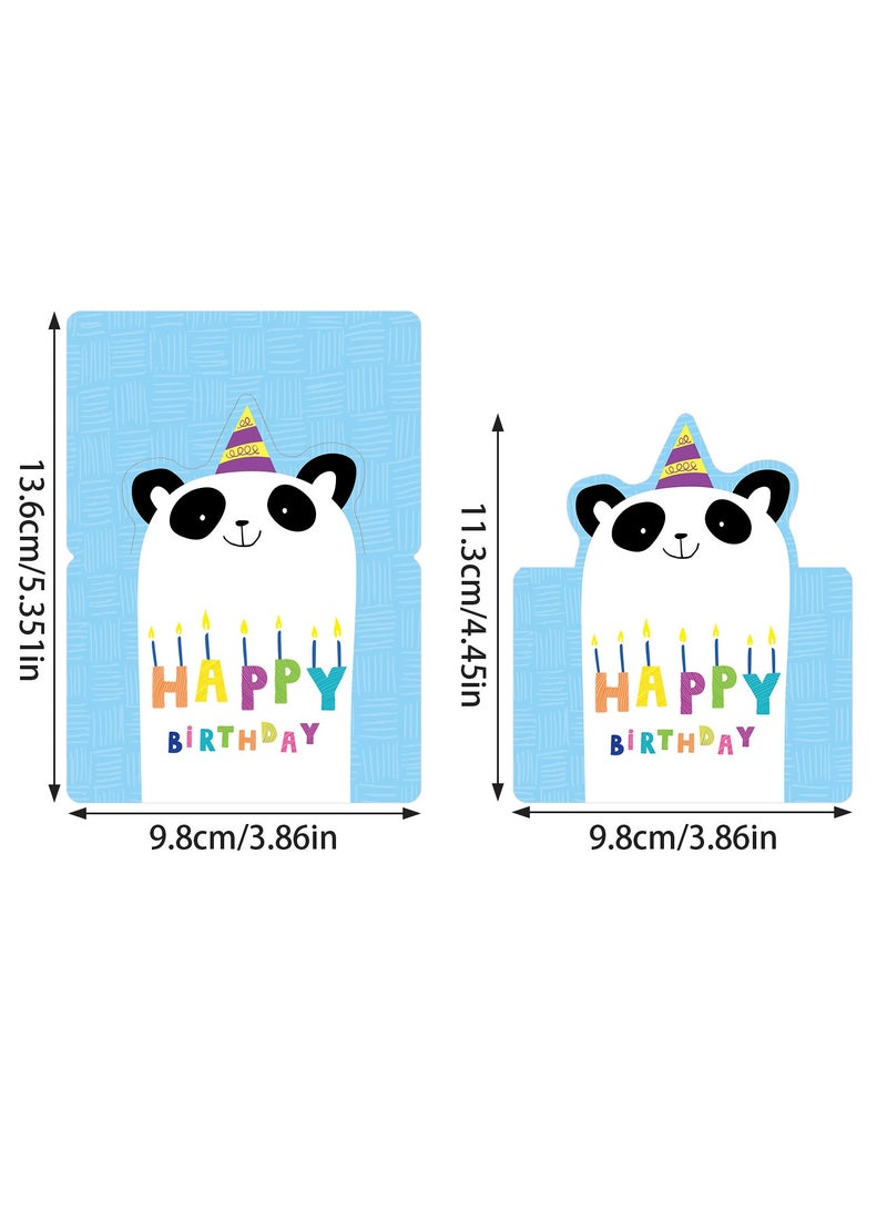 10Pcs Birthday Card 3D Birthday Card Handwritten Blessing Message Birthday Card - Image 4