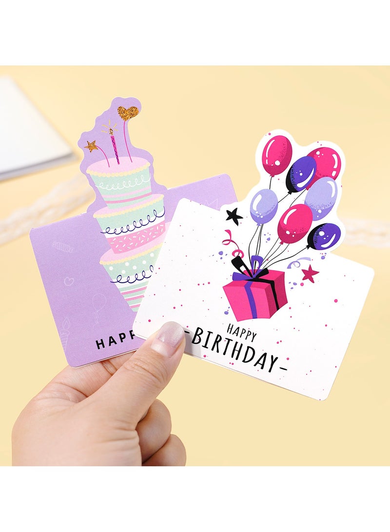 10Pcs Birthday Card 3D Birthday Card Handwritten Blessing Message Birthday Card - Image 5