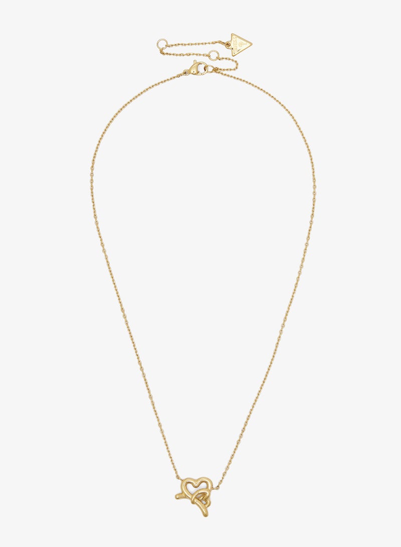 GUESS Embraced Hearts Chain Necklace - Image 1