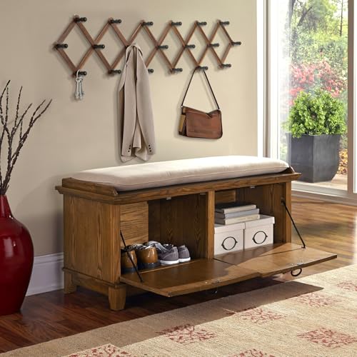 WGFKVAS Expandable Coat Rack, Accordion Wall Hangers, 19 Hooks Wooden Hat Rack Wall Mounted, Hat Hooks for Keys, Coffee Mug, Coats - Image 2