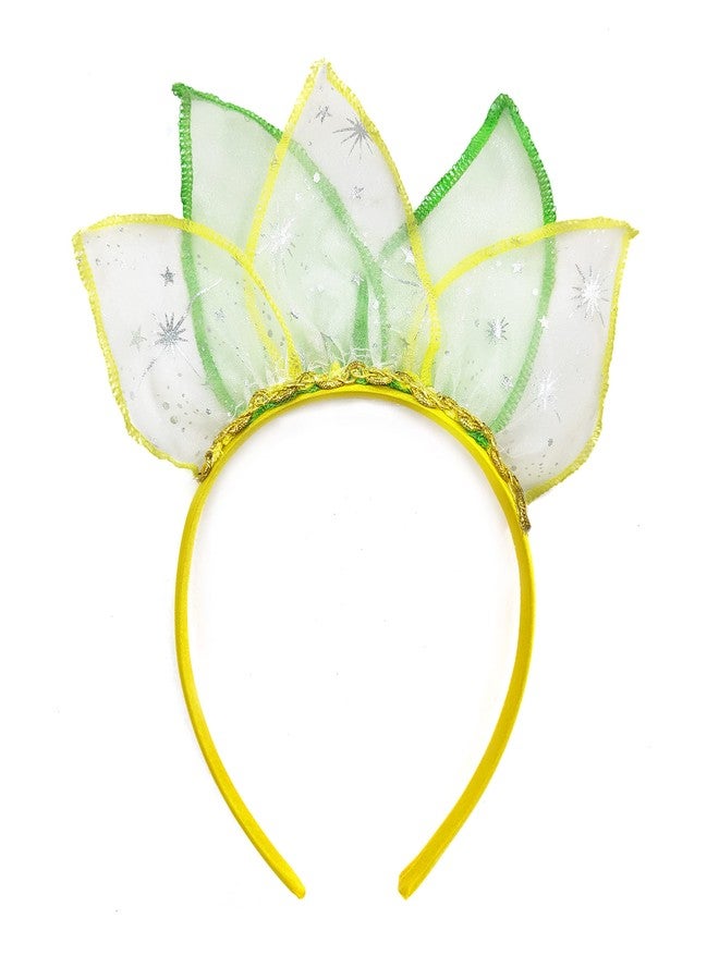Axaxa Tiana Costume for Girls Tiana Dress with Headband Birthday Halloween Fancy Party Dress 10-11T - Image 3
